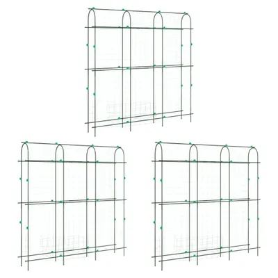 Obrázok produktu pre Záhradné mreže pre popínavé rastliny 3 ks v tvare U oceľ