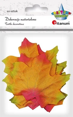 Produktbild von Material Dekoration Ahornblätter 3-farbig 10pcs Titanum