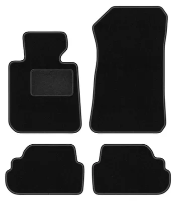 Zdjęcie produktu dla Dywaniki samochodowe welurowe LUX do: BMW 1 E81 (2007-2012, hatchback) czarne, z mocowaniami