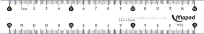 Produktbild von Maped Flachlineal Start 146 150 mm aus Kunststoff