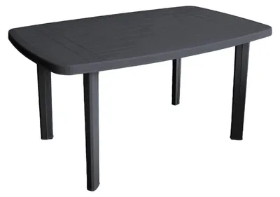 Produktbild von Gartentisch Kunststoff Anthrazit 140x90x72cm