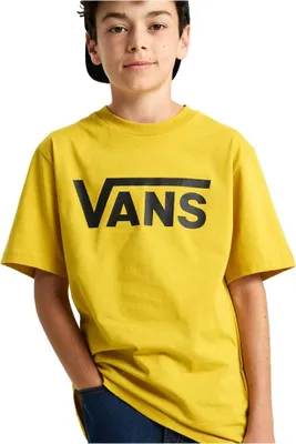 Obrázek produktu pro Tričko s krátkým rukávem Vans Classic, žluté, velikost L, pro chlapce, žluté, velikost L