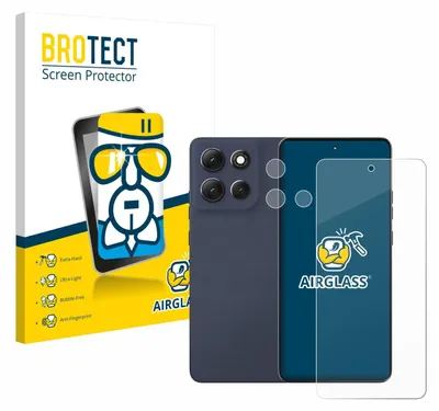 Produktbild von BROTECT Schutzglas für Motorola Moto G86 Power (Display+Kamera) Schutzfolie Panzer Folie Glas Display Schutz klar