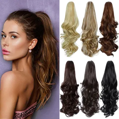 Obrázek produktu pro Paruka, cop, 40 cm, vlnitá, syntetická, blond