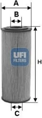 Produktbild von Ölfilter UFI 25.131.00 Filtereinsatz passend für MERCEDES-BENZ LK/LN2 MK UNIMOG