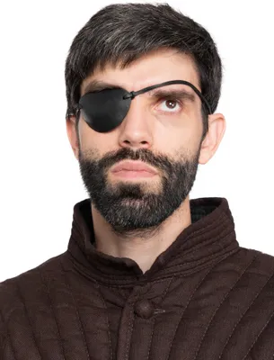 Produktbild von Piraten Leder Augenklappe Karneval Faschingskostüm