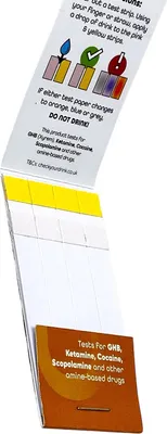 Obrázok produktu pre CYD® testovacie prúžky - balenie 8 kusov na rýchlu detekciu knockoutových kvapiek v nápojoch