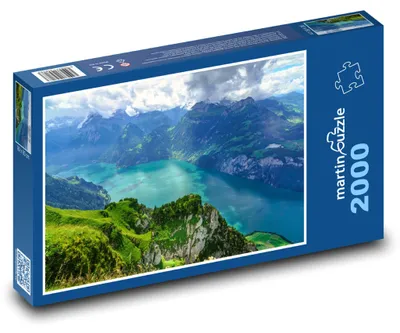 Zdjęcie produktu dla Puzzle 2000 Alpy i Jezioro - martinpuzzle