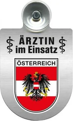 Produktbild von Einsatzschild Windschutzscheibe incl. Saugnapf - Ärztin im Einsatz - 309479 Color - Region Österreich