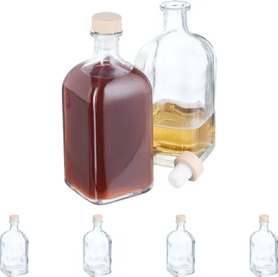 Produktbild von butelki relaxdays do napełniania zestaw 6 500 ml