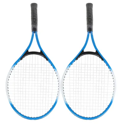 Immagine prodotto di Racchetta da tennis per bambini in lega di ferro Racchetta da pratica per principianti con palla e borsa da trasporto (blu)