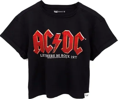 Produktbild von AC/DC - "Let There Be Rock" T-Shirt für Damen NS6834 (XL) (Schwarz)