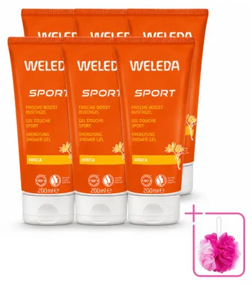 Productafbeelding van 6 x Weleda Sport Douchegel Arnica - 200 ml - Voordeelverpakking - 6 stuks