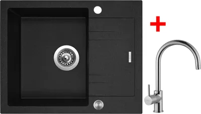 Obrázek produktu pro Sinks LINEA 600 XC Granblack + Vitalia