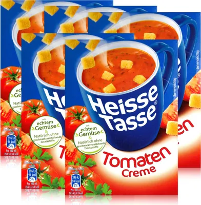 Produktbild von Heisse Tasse Tomaten Creme mit Croûtons 3 Beutel á 21g (5er Pack)