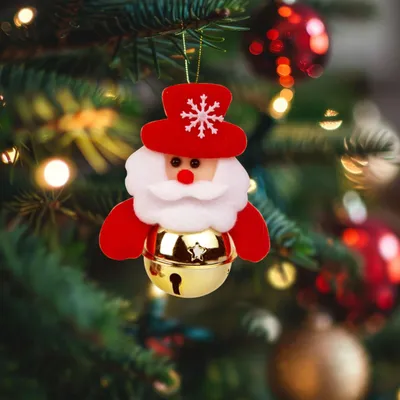 Image de Décoration pour le sapin de Noël : Père Noël avec une cloche