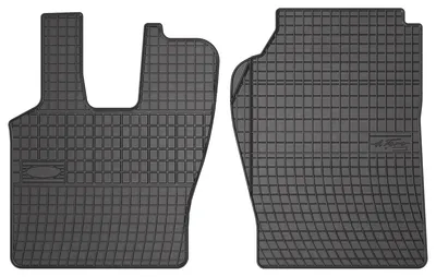 Produktbild von Gummi-Fußmatten Vorne für Scania Seria P 2004- – 2-tlg, Schwarz, passgenau – Wielganizator SolidPRO