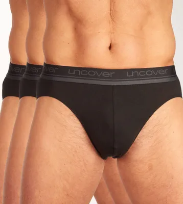 Image de Schiesser slip lot de 3 uncover rio briefs black hommes