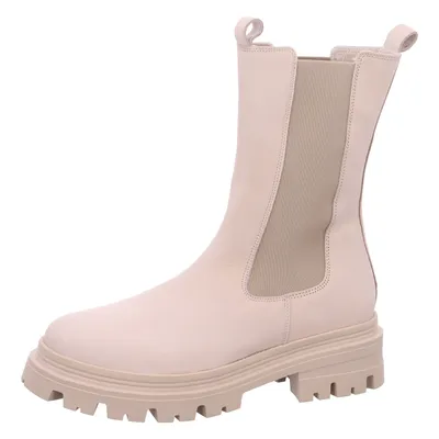 A single beige boot is shown against a white background.
