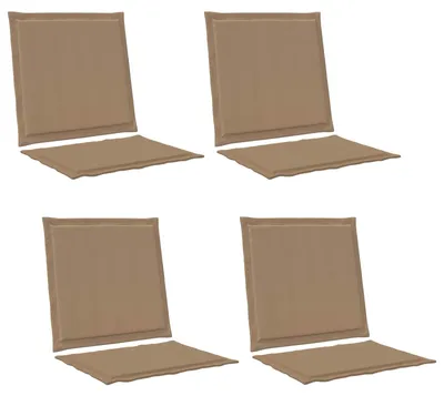 Obrázok produktu pre vidaXL Sedák a opierka na chrbát, polyester, farba taupe, 47 x 45 x 2 cm