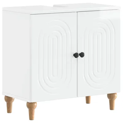 Productafbeelding van vidaXL Wastafelmeubel ALKMAAR, hoogglanzend wit, 59,5 x 31,5 x 59 cm
