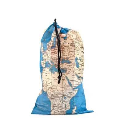 Image de Sacs à linge carte du monde, lot de 4