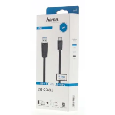 Produktbild von USB-C-Kabel, USB-A-Stecker - USB-C-Stecker, USB 3.2 Gen2, 10 Gbit/s, 1