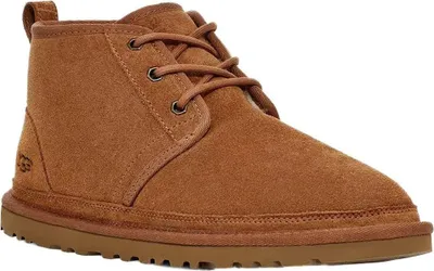 A single brown Ugg Neumel boot is shown against a white background.