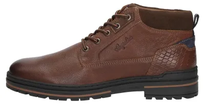 Image de Australian Middelburg Veterschoenen Hoog - Cognac - Maat 48