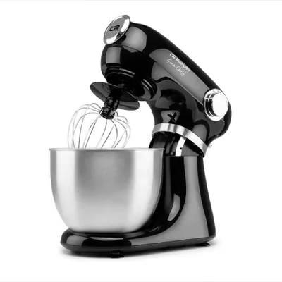 Zdjęcie produktu dla Orbegozo AM 6600, Mikser stojący, Czarny, Srebrny, Bić, Ugniatać, Miksowanie, Whisking, 5 l, Obrotowy, Srebrny