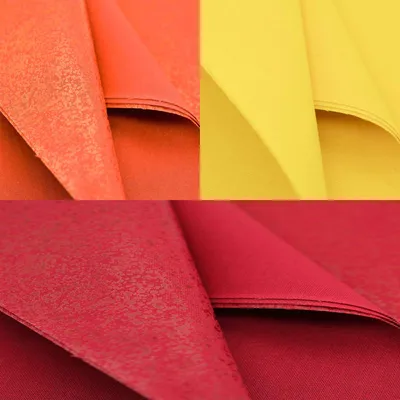 3 zuschneidbarer Flicken aus Baumwolle zum aufbügeln 15 x 20cm , rot orange gelb