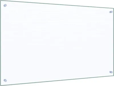 Image de vidaXL Dos de cuisine 2 pcs Transparent 100 x 60 cm Verre trempé