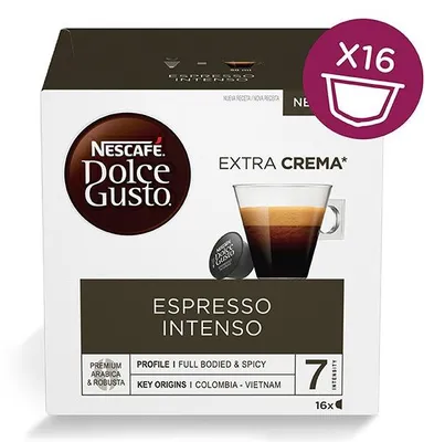 Obrázek produktu pro Nescafé Dolce Gusto espresso intenso Kávové kapsle 3x16 kapslí