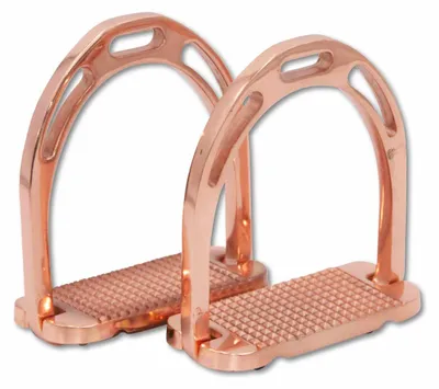 Produktbild von AMKA Steigbügel aus Aluminium in Rosegold 12 cm extraleicht