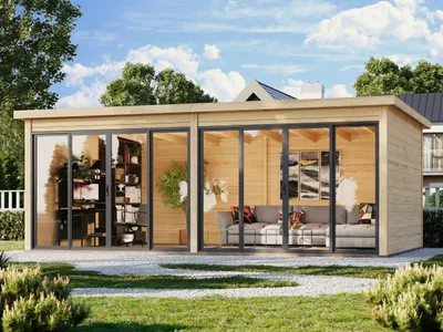 Produktbild von Fjordholz Gartenhaus Modell Office IsoSlide 11