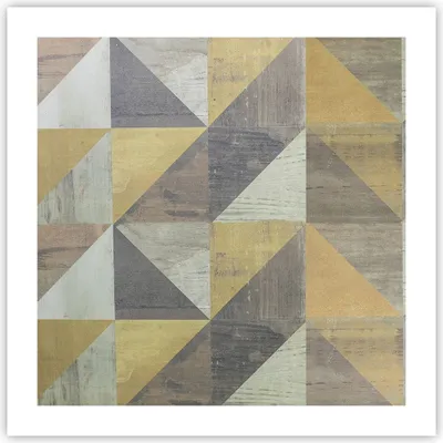 Produktbild von Poster - Poster ohne Rahmen - Abstraktion Geometrisch Dreiecke - 50x50 cm - Wand Bild - Wanddeko - Wandbilder - Kunstposter - Wandposter - Bilder - Kunstdruck - Wanddekoration - P2XAC50x50-4884