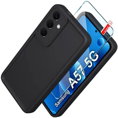 Produktbild von Silikonhülle für Samsung A57 5G (matt) + Displayschutzfolie