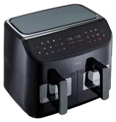 Produktbild von Medion Heißluftfritteuse Life P20 XXL MD11760 Doppelkammer 8.7 Liter 2600W Schwarz