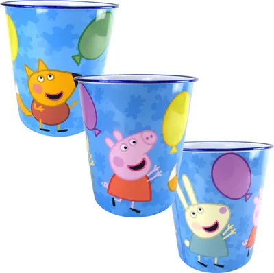 Produktbild von Papierkorb für Kinder aus Kunststoff ca. Ø 21 cm mit Zeichentrickmotiv