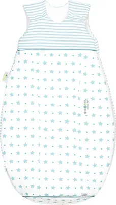 Produktbild von Odenwälder Jersey-Schlafsack Airpoints stars soft mint 70 cm