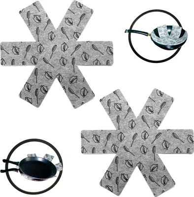 Produktbild von 2er Set Pfannenschoner Filz Pfannenschutz Topfschoner Ø 38cm Topf Pfanne Stapelschutz Topfschutz Kratzschutz