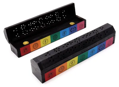 Imagen del producto de Caja Quemador de Incienso - 7 chakras