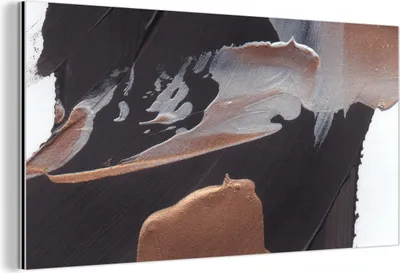 Obrázok produktu pre Nástenná dekorácia Kovový kovový obraz Wall Art 120x60cm Abstraktné - Farba - Zlatá Muchowow Hliníkové obrazy