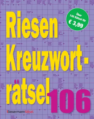 Produktbild von Krüger, E: Riesen-Kreuzworträtsel 106