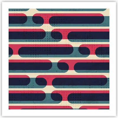 Produktbild von Poster - Poster ohne Rahmen - Abstraktion Muster Modern - 60x60 cm - Wand Bild - Wanddeko - Wandbilder - Kunstposter - Wandposter - Bilder - Kunstdruck - Wanddekoration - Wandbild - P2XAC60x60-4200