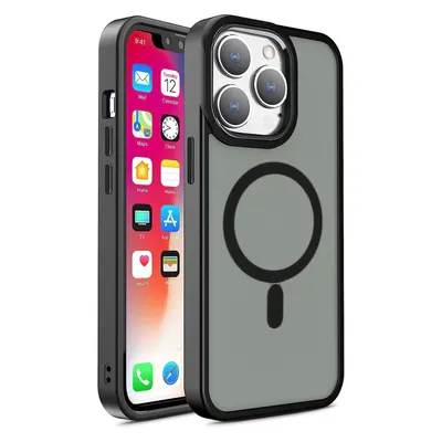 Immagine prodotto di Custodia opaca MagSafe Colour compatibile con iPhone 15 Nero