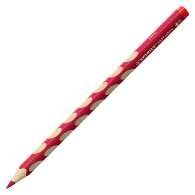 Produktbild von STABILO Ergonomischer Buntstift für Rechtshänder - EASYcolors - 12er Pack - kirschrot