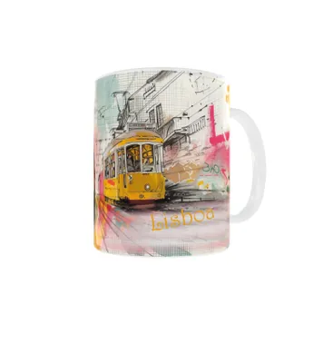 Produktbild von Becher 300ml Urlaub Stadt Reisen Portugal Lissabon Lisboa