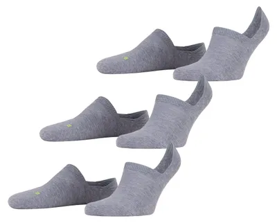 Produktbild von FALKE Uni Cool Kick Invisible 3-Pack U IN Soft Breathable Quick Drying No-Show Plain 3 Pairs Liner Socks, Grey (Light Grey 3400), 11-12.5