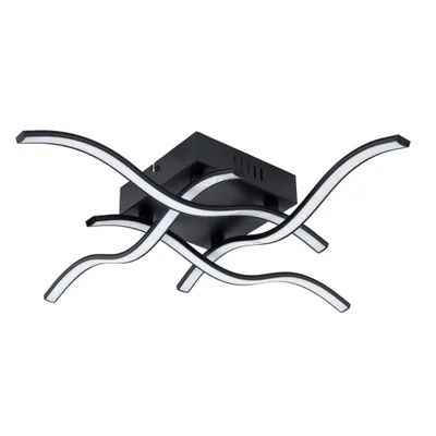 Produktbild von LeuchtenDirekt 15131-18 LED Deckenleuchte Wave Schwarz